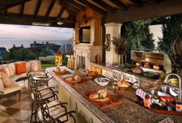 outdoor kitchen